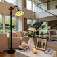 CDH Tiffany Bridge Arm Style Floor Lamp (12103F) 12" 30CM Shade
