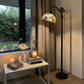 CDH Tiffany Bridge Arm Style Floor Lamp (11002BSF) 12" 30CM Shade