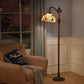 CDH Tiffany Bridge Arm Style Floor Lamp (12068F) 12" 30CM Shade