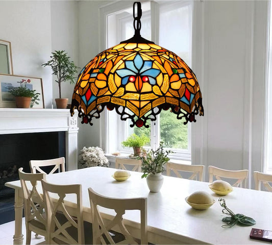 CDH 12" Tiffany Pendant Lamp 30cm shade (12011C)