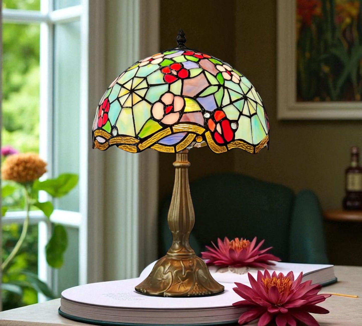 CDH 12" Tiffany Table Lamp (12008)