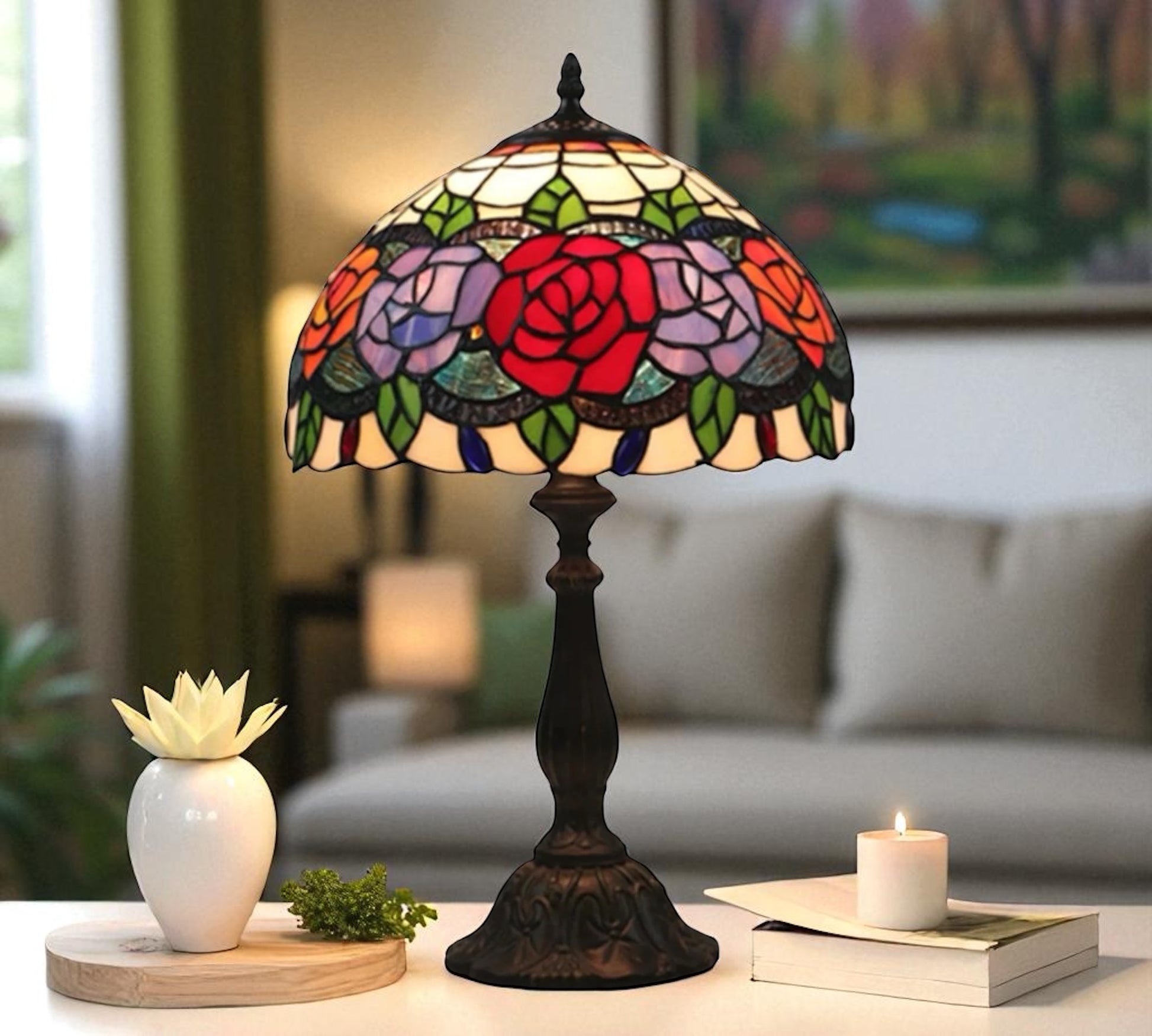 CDH 12" Tiffany Table Lamp (12081)