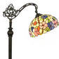 CDH Tiffany Bridge Arm Style Floor Lamp (11002BSF) 12" 30CM Shade