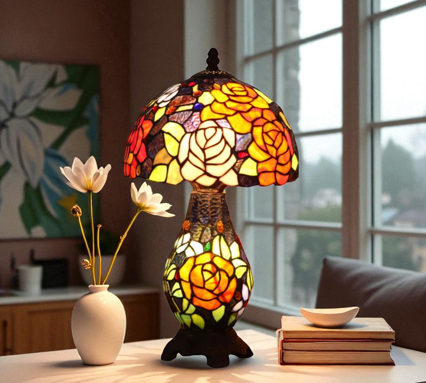 CDH 12" Tiffany Table Lamp (10027A)