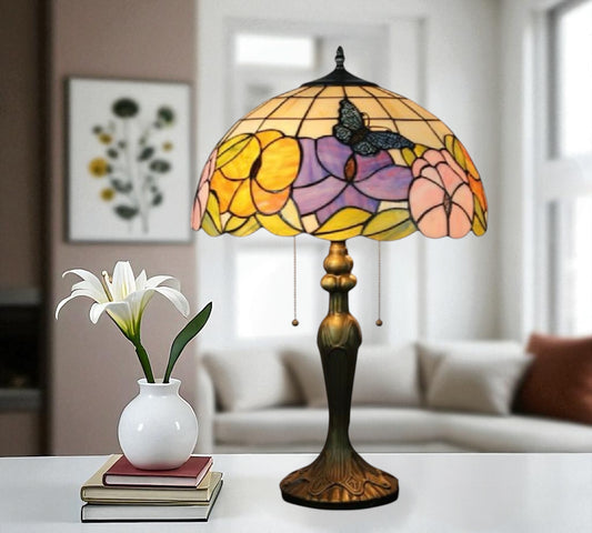 CDH 16" Tiffany Table Lamp 40cm Shade (15053)