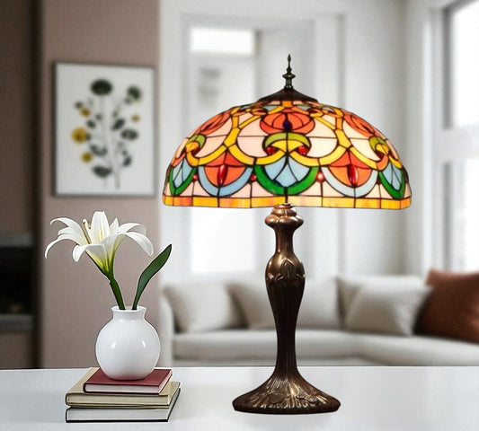 CDH 16" Tiffany Table Lamp 40cm Shade (16014T)