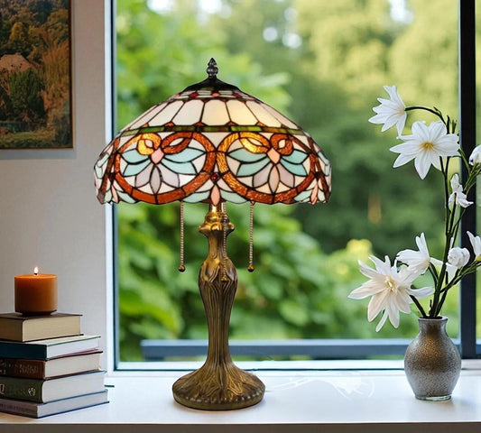 CDH 16" Tiffany Table Lamp 40cm Shade (15059)