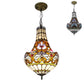 CDH 12" Tiffany Style Inverted Chandelier with 30cm Shade (12045CST)