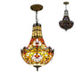 CDH 12" Tiffany Style Inverted Chandelier with 30cm Shade (12011CST)