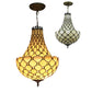 CDH 16" Tiffany Style Inverted Chandelier with 40cm Shade (12021CSTL)