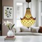 CDH 12" Tiffany Style Inverted Chandelier with 30cm Shade (12010CST)