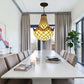 CDH 12" Tiffany Style Inverted Chandelier with 30cm Shade (12010CST)
