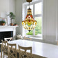 CDH 12" Tiffany Style Inverted Chandelier with 30cm Shade (12025CST)