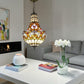 CDH 12" Tiffany Style Inverted Chandelier with 30cm Shade (12045CST)