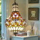 CDH 12" Tiffany Style Inverted Chandelier with 30cm Shade (12045CST)