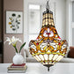 CDH 12" Tiffany Style Inverted Chandelier with 30cm Shade (12045CST)