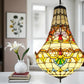 CDH 16" Tiffany Style Inverted Chandelier with 40cm Shade (12025CSTL)