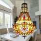 CDH 16" Tiffany Style Inverted Chandelier with 40cm Shade (12011CSTL)