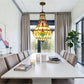 CDH 16" Tiffany Style Inverted Chandelier with 40cm Shade (12025CSTL)