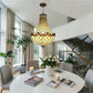 CDH 16" Tiffany Style Inverted Chandelier with 40cm Shade (12010CSTL)