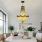 CDH 16" Tiffany Style Inverted Chandelier with 40cm Shade (12010CSTL)