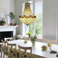 CDH 16" Tiffany Style Inverted Chandelier with 40cm Shade (12010CSTL)