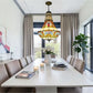 CDH 16" Tiffany Style Inverted Chandelier with 40cm Shade (12045CSTL)