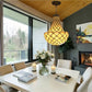 CDH 16" Tiffany Style Inverted Chandelier with 40cm Shade (12021CSTL)