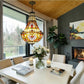 CDH 16" Tiffany Style Inverted Chandelier with 40cm Shade (12011CSTL)