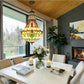 CDH 16" Tiffany Style Inverted Chandelier with 40cm Shade (12025CSTL)