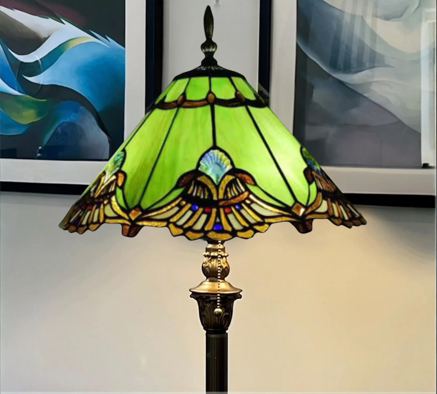 CDH Tiffany Floor Lamp (16001) 16" 40CM Shade