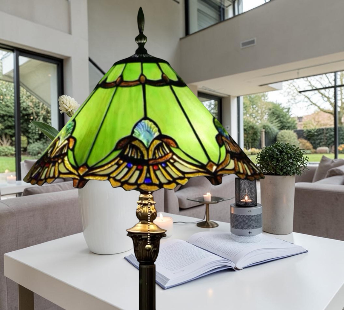 CDH Tiffany Floor Lamp (16001) 16" 40CM Shade
