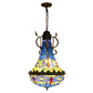 CDH 16" Tiffany Style Inverted Chandelier with 40cm Shade (16117CSTL_R)