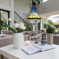 CDH 16" Tiffany Style Inverted Chandelier with 40cm Shade (16117CSTL_R)