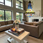 CDH 16" Tiffany Style Inverted Chandelier with 40cm Shade (16117CSTL_R)