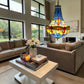 CDH 16" Tiffany Style Inverted Chandelier with 40cm Shade (16117CSTL)