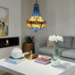CDH 16" Tiffany Style Inverted Chandelier with 40cm Shade (16117CSTL)