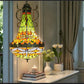 CDH 16" Tiffany Style Inverted Chandelier with 40cm Shade (16812CSTL_R)