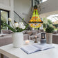 CDH 16" Tiffany Style Inverted Chandelier with 40cm Shade (16812CSTL_R)