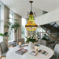 CDH 16" Tiffany Style Inverted Chandelier with 40cm Shade (16812CSTL_R)