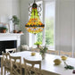 CDH 16" Tiffany Style Inverted Chandelier with 40cm Shade (16812CSTL_R)