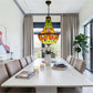 CDH 16" Tiffany Style Inverted Chandelier with 40cm Shade (16812CSTL)
