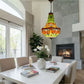 CDH 16" Tiffany Style Inverted Chandelier with 40cm Shade (16812CSTL)