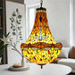 CDH 16" Tiffany Style Inverted Chandelier with 40cm Shade (16035CSTL)