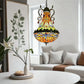 CDH 16" Tiffany Style Inverted Chandelier with 40cm Shade (16035CSTL_R)