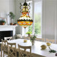 CDH 16" Tiffany Style Inverted Chandelier with 40cm Shade (15017CSTL_R)