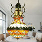 CDH 16" Tiffany Style Inverted Chandelier with 40cm Shade (15017CSTL_R)
