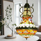 CDH 16" Tiffany Style Inverted Chandelier with 40cm Shade (15017CSTL_R)