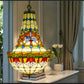 CDH 16" Tiffany Style Inverted Chandelier with 40cm Shade (15017CSTL)