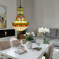 CDH 16" Tiffany Style Inverted Chandelier with 40cm Shade (15017CSTL)